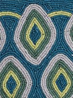 Cartera Algodon Organico Mujer Beaded Flap Bag Multicolor Rockford