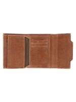 Billetera Cuero Hombre Fd Trieste Triple Café Rockford