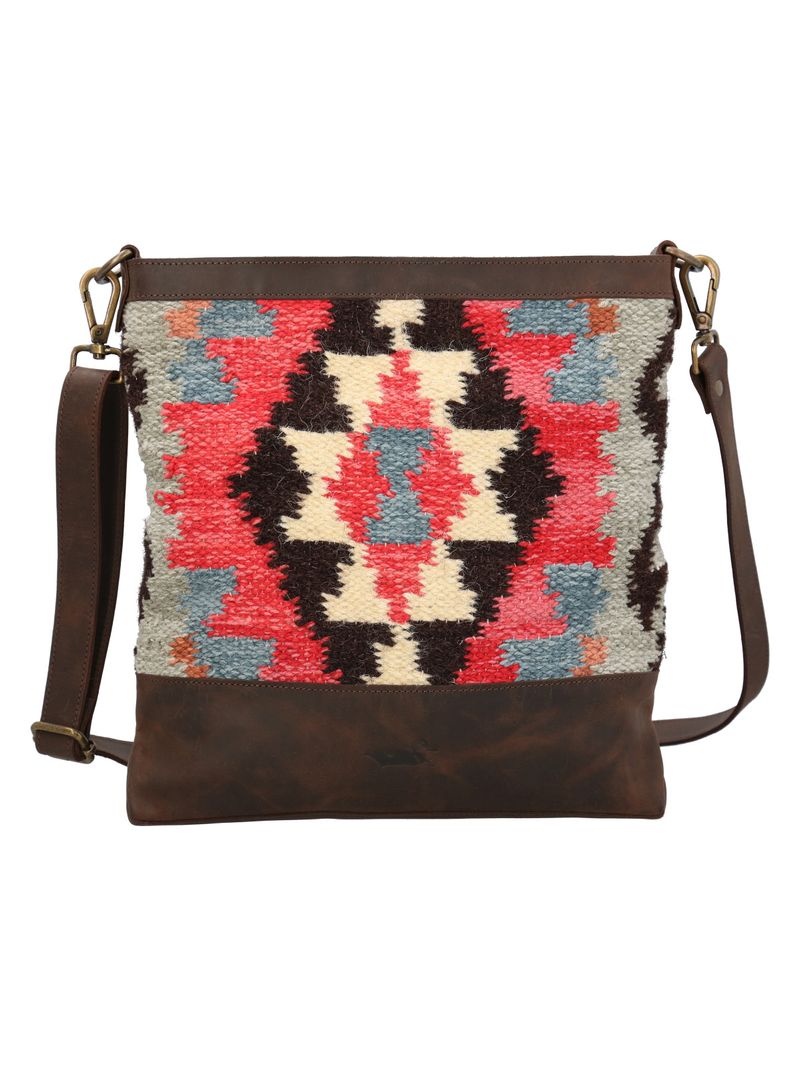Cartera Textil Cuero Mujer Kl Daya Cross Multicolor Rockford