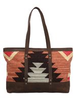Cartera Textil Cuero Mujer Kl Amal Tote Multicolor Rockford