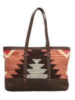 Cartera Textil Cuero Mujer Kl Amal Tote Multicolor Rockford