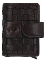 Billetera Cuero Mujer Ws Braid Multicards Café Rockford