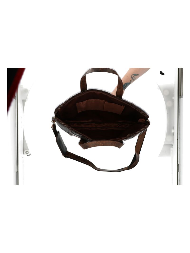 Maletin Cuero Hombre Tc Tivoli Bag Café Rockford