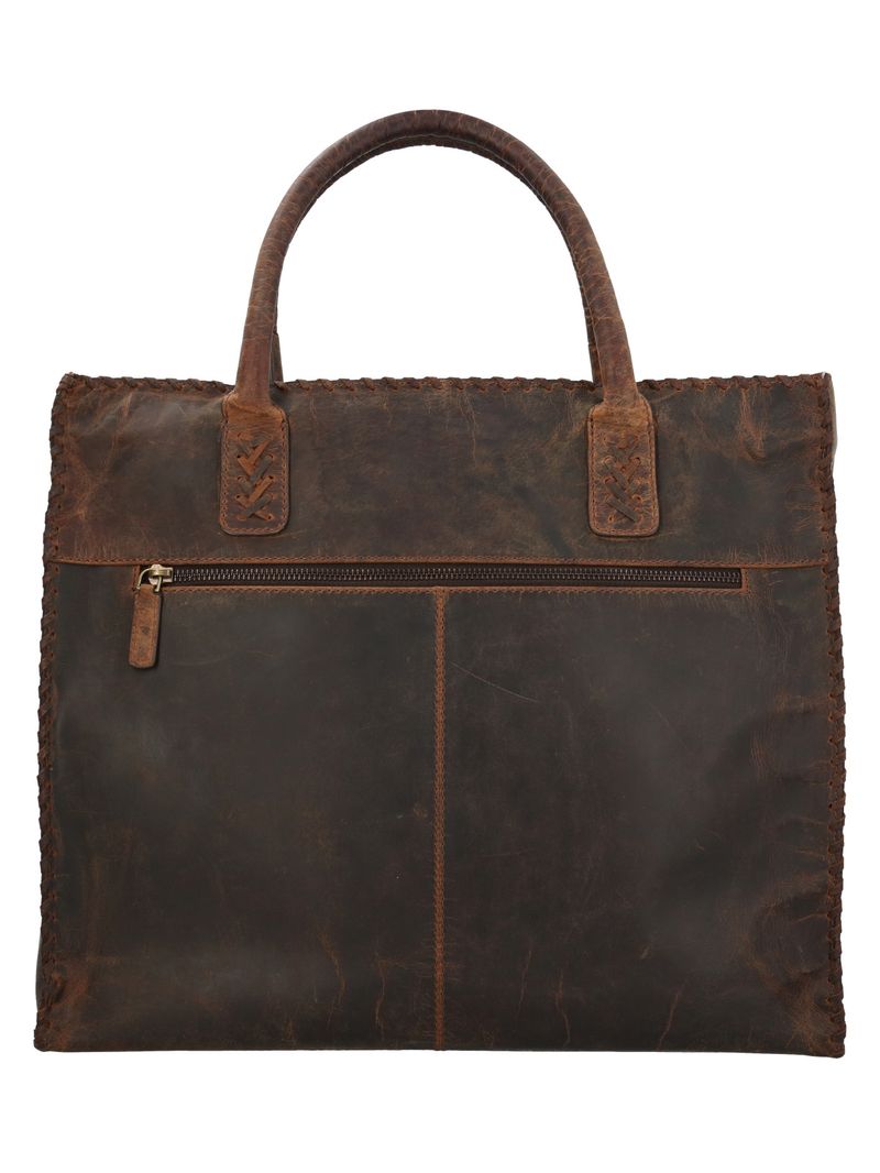 Cartera Cuero Mujer Oh Roses Tote Café Rockford