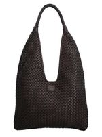 Cartera Cuero Mujer Ws Woven Hobo Café Rockford