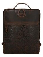 Mochila Cuero Mujer Oh Roses Back Café Rockford