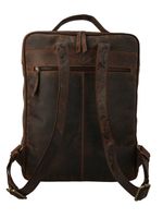 Mochila Cuero Mujer Oh Roses Back Café Rockford