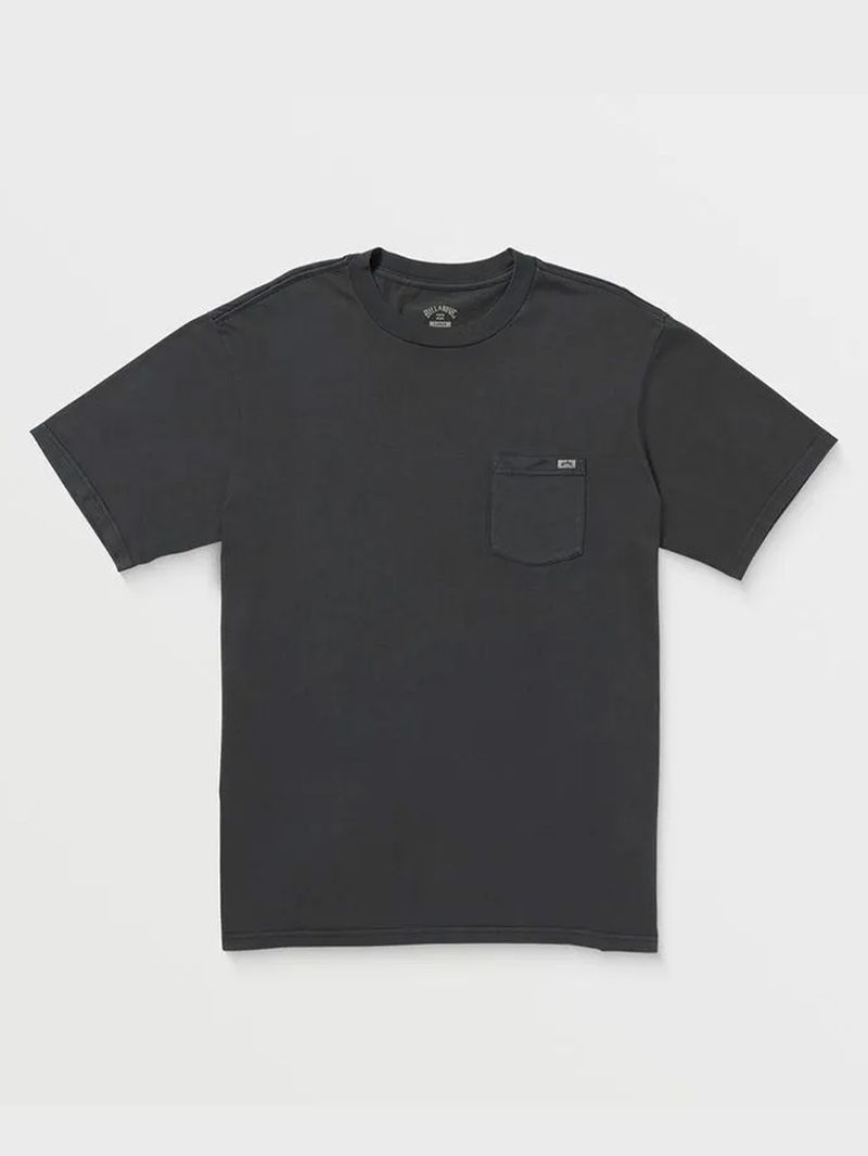 Polera Manga Corta Hombre Essential Premium Negro Billabong