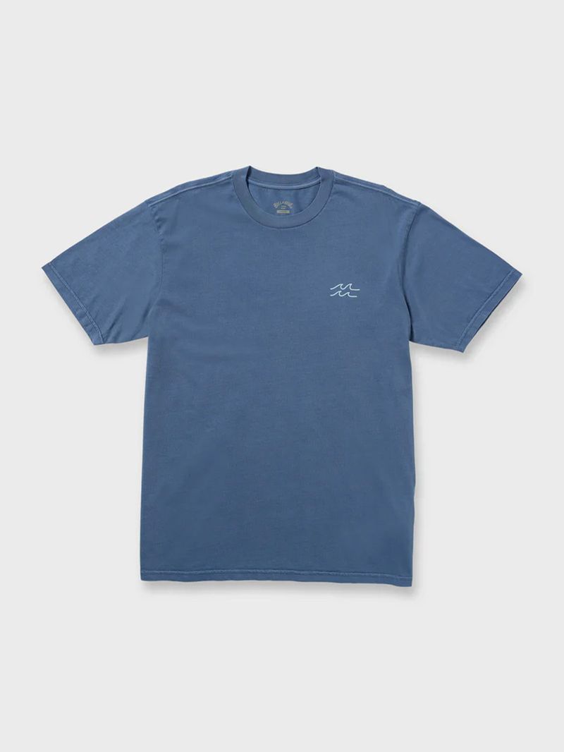 Polera Manga Corta Hombre Palms In The Sun Azul Billabong