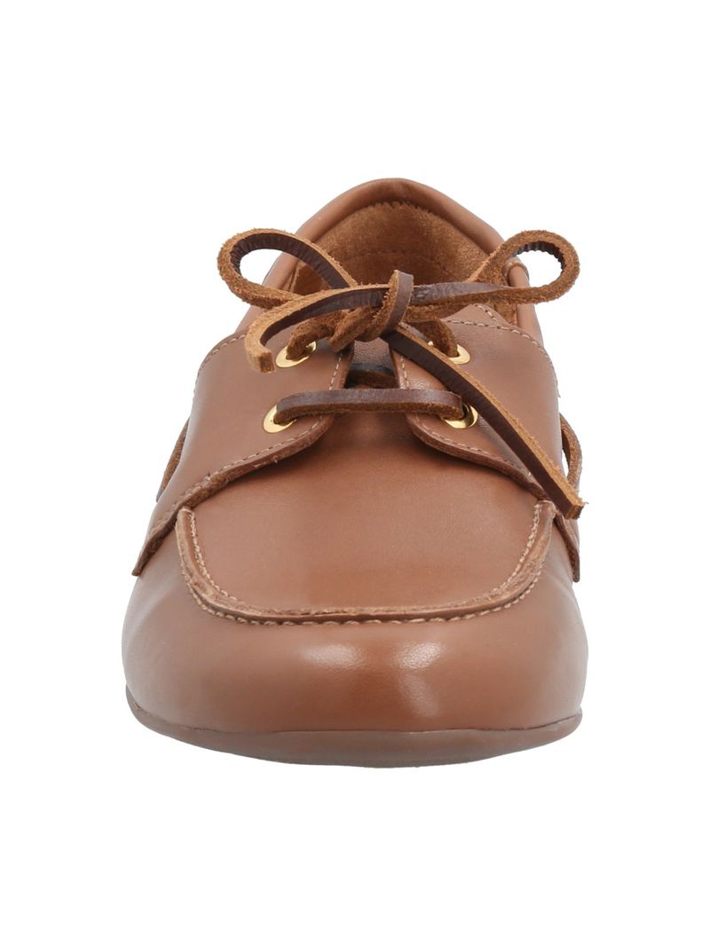 Mocasín Cuero Mujer Roberta Café Rockford