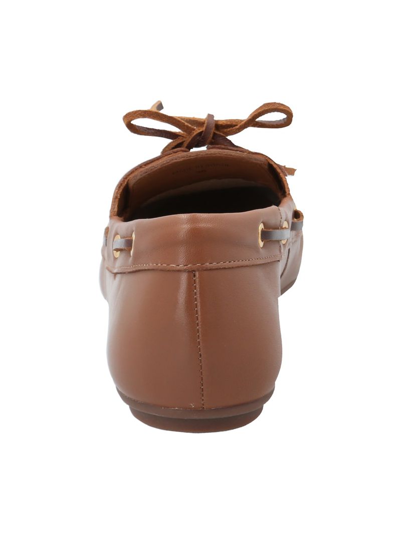 Mocasín Cuero Mujer Roberta Café Rockford