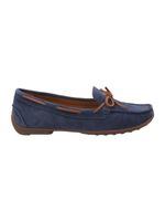 Mocasín Cuero Mujer Mena Azul Rockford