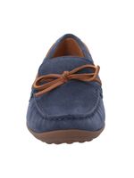 Mocasín Cuero Mujer Mena Azul Rockford
