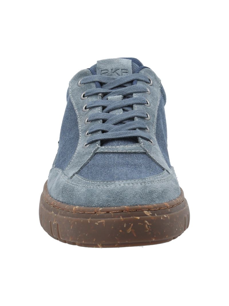 Zapatilla Cuero Hombre Tokio Azul Rockford