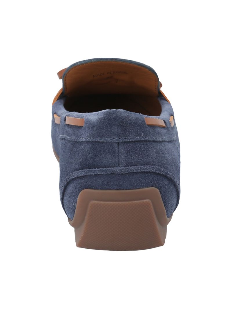 Mocasín Cuero Mujer Mena Azul Rockford