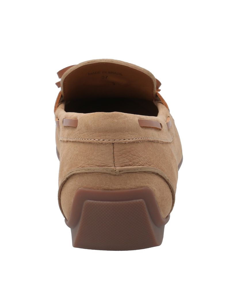 Mocasín Cuero Mujer Mena Café Rockford