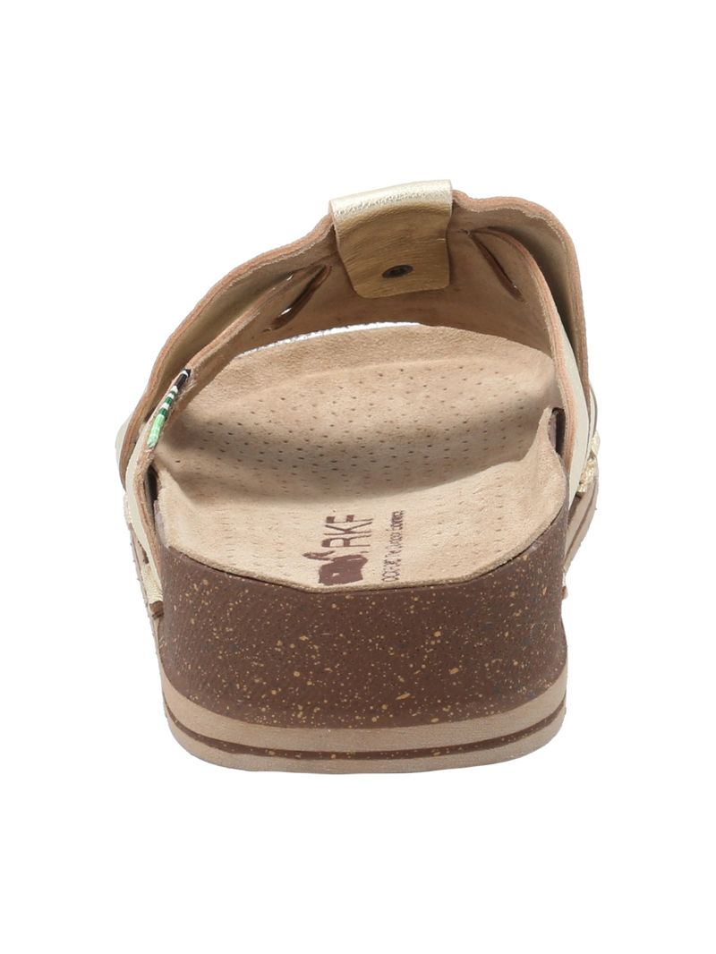 Sandalia Cuero Mujer Busan Metalizado Rockford