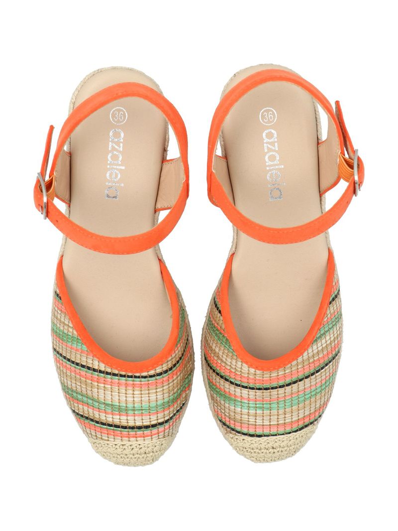 Alpargata Mujer Cedrina Naranjo Multi Azaleia