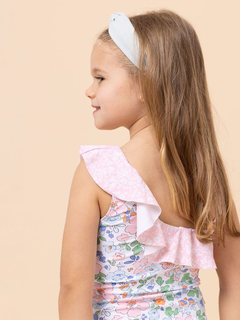 Traje De Baño Niña Vittoria Rosado