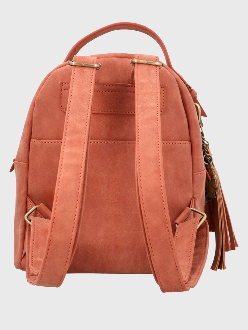 Mochila Ecocuero Mujer Daphne Back Naranjo Hush Puppies