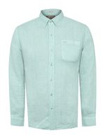 Camisa Lino Orgánico Hombre Linjer Verde Rockford