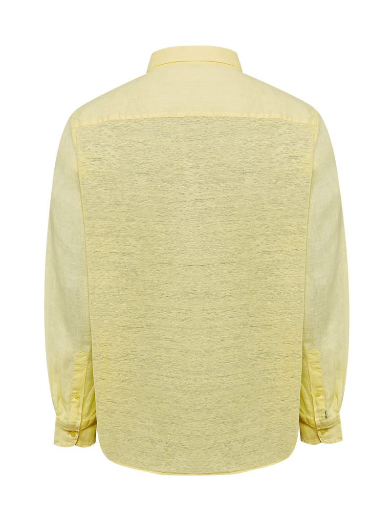 Camisa-Lino-Organico-Hombre-Linjer-Amarillo-Rockford