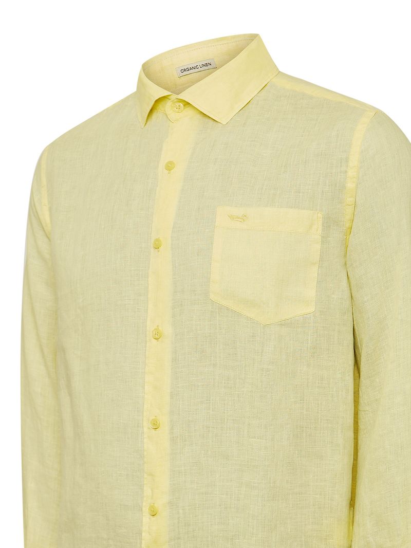Camisa-Lino-Organico-Hombre-Linjer-Amarillo-Rockford