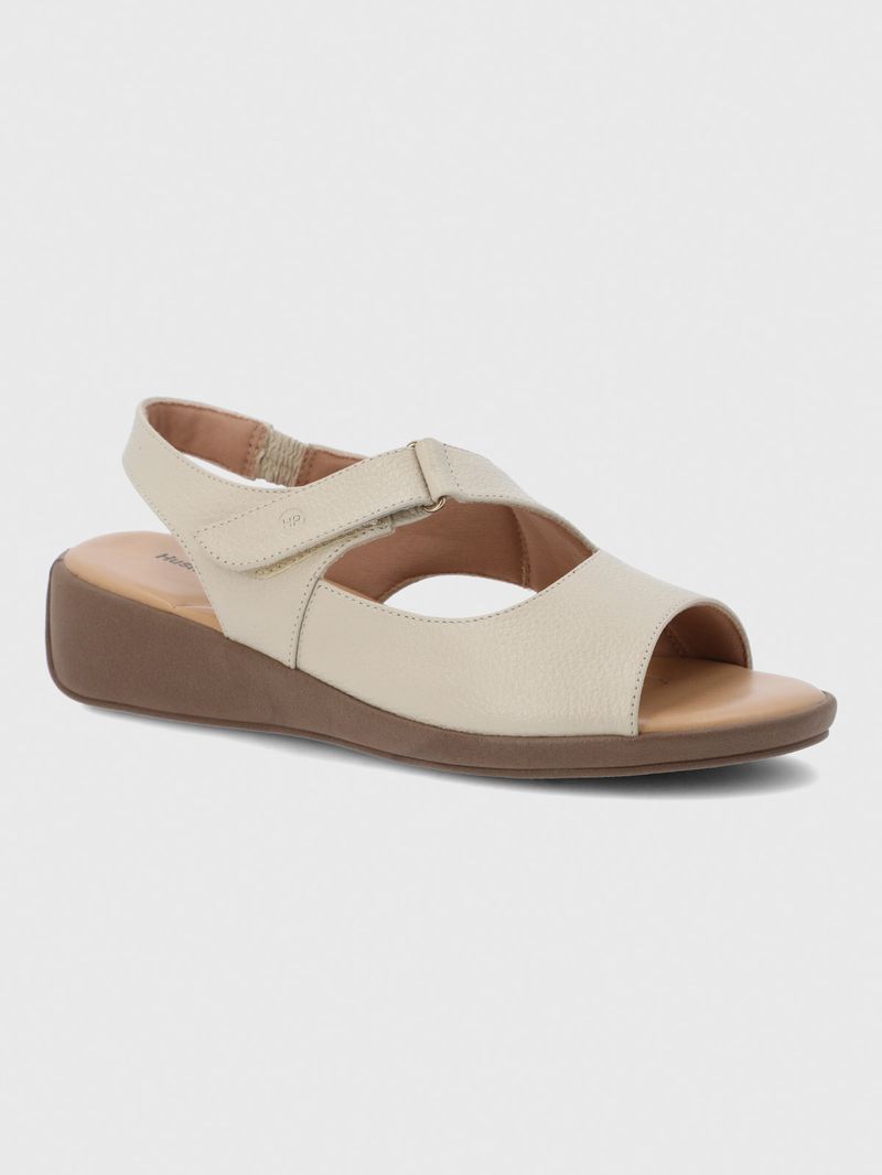 Sandalia Mujer Cuero Lifestyle 2 Beige