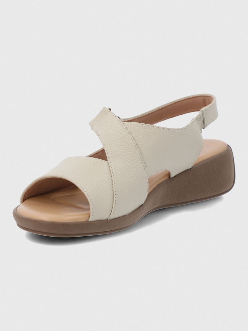 Sandalia Mujer Cuero Lifestyle 2 Beige