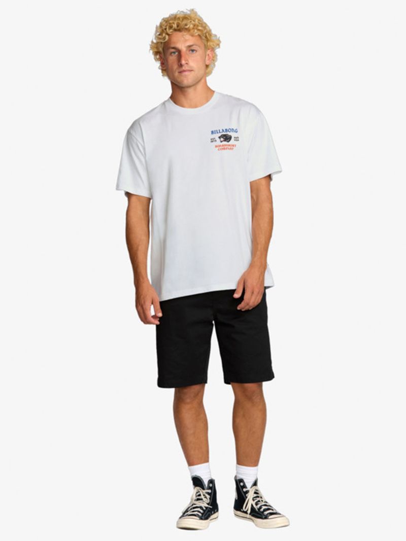 Polera Manga Corta Hombre Formidable Regular Blanco Billabong