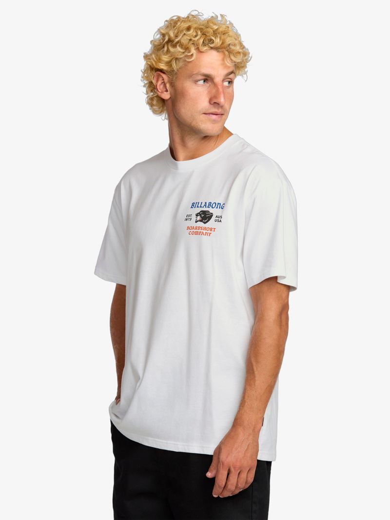 Polera Manga Corta Hombre Formidable Regular Blanco Billabong