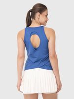 Polera Mujer Open Back Azul Bsoul