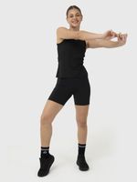 Polera Mujer Open Back Negra Bsoul