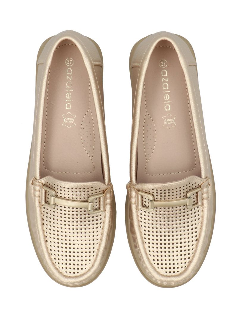 Zapato Mujer Hila Dorado Azaleia