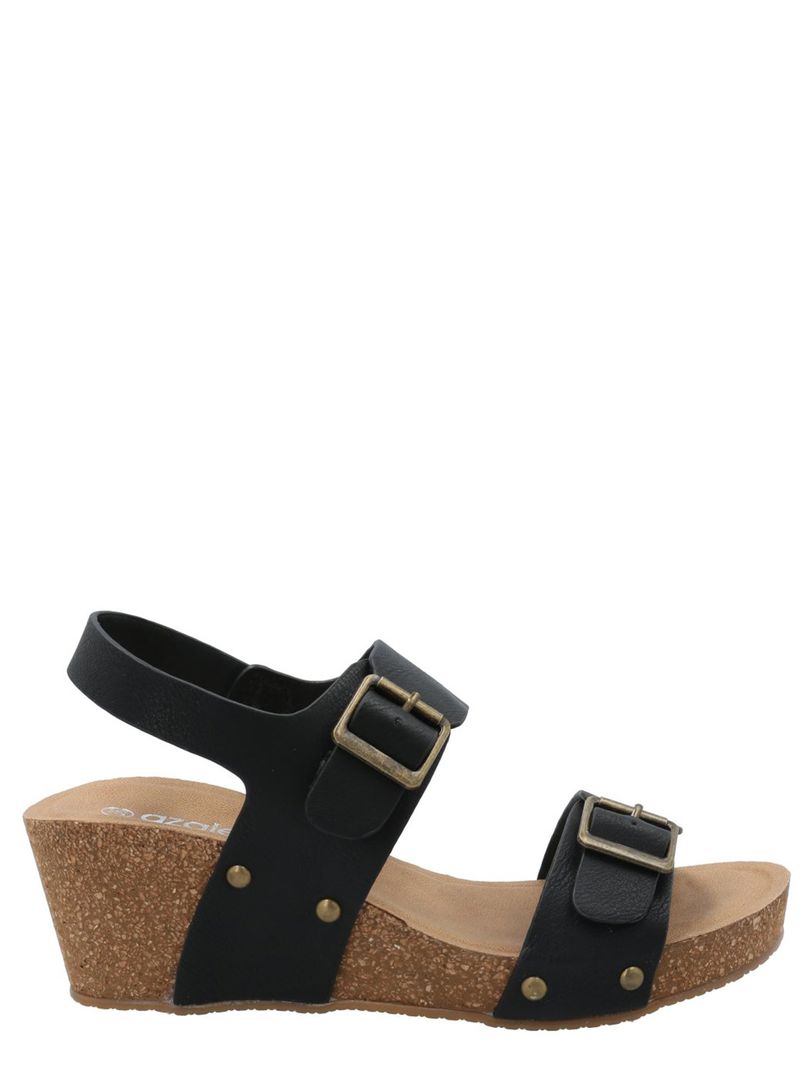 Sandalia Mujer Marena Negro Azaleia