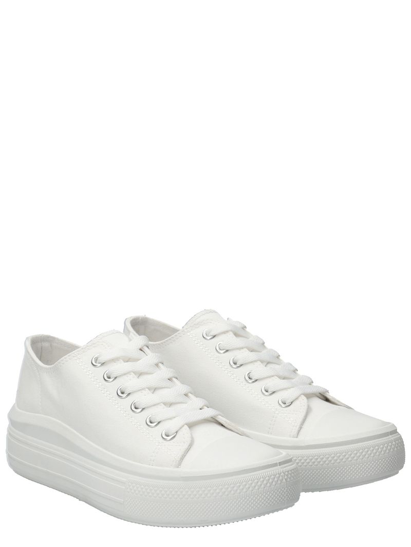 Zapatilla Mujer Lona Blanco Azaleia