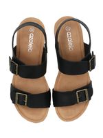 Sandalia Mujer Marena Negro Azaleia