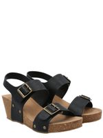 Sandalia Mujer Marena Negro Azaleia