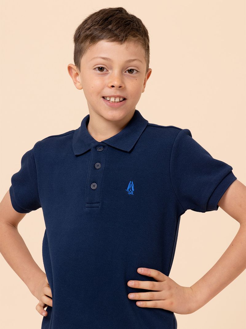 Polera Niño Unkel Azul Marino