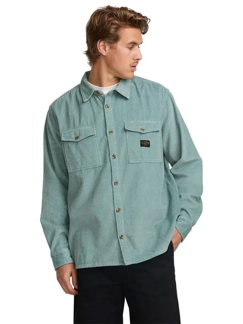 Camisa Cotelé Hombre Bong Days Azul Billabong