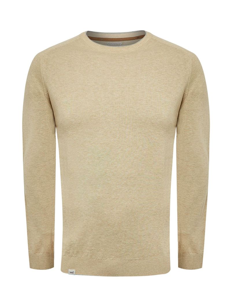 Sweater Algodón Orgánico Hombre Angri Beige Rockford