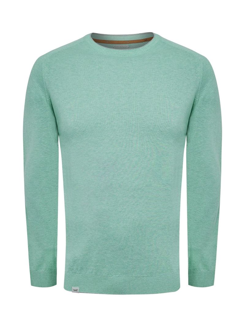 Sweater Algodón Orgánico Hombre Angri Verde Rockford