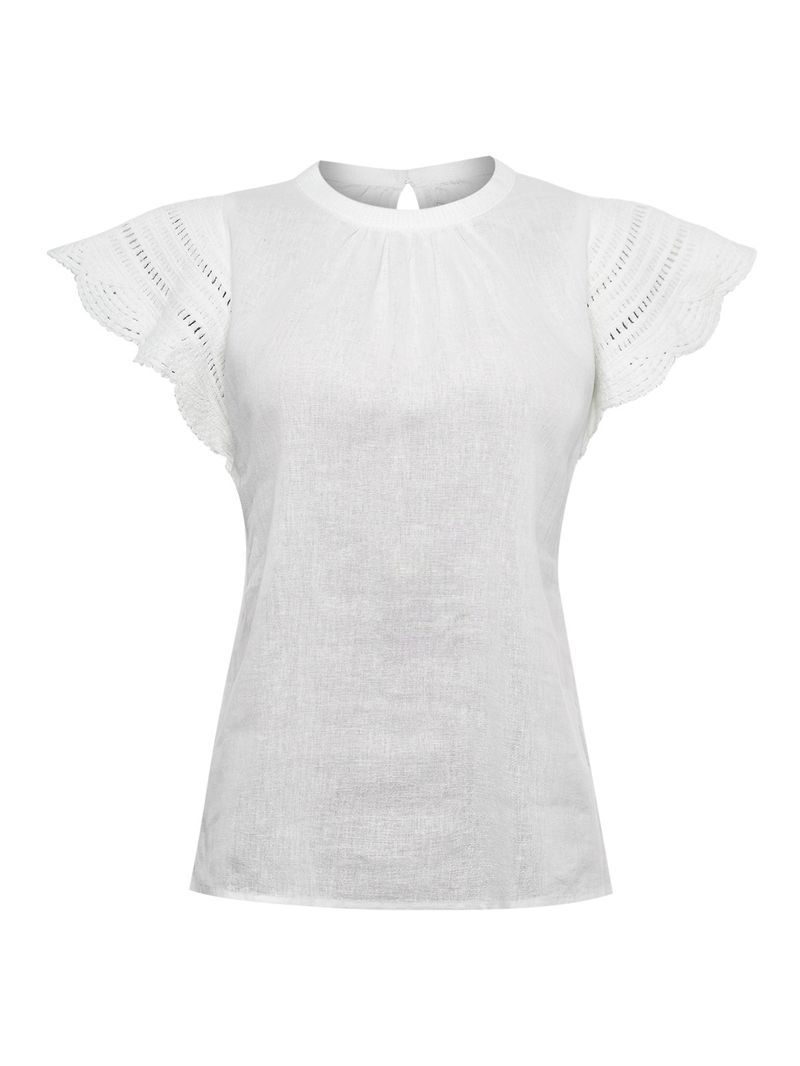 Blusa Algodón Orgánico Mujer Filka Blanco Rockford