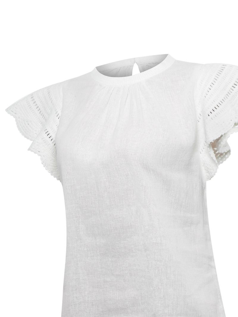 Blusa Algodón Orgánico Mujer Filka Blanco Rockford