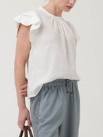 Blusa Algodón Orgánico Mujer Filka Blanco Rockford