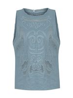 Blusa Lino Orgánico Mujer Cleep Gris Rockford