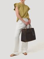 Blusa Algodón Orgánico Mujer Filka Verde Rockford