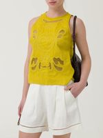 Blusa Lino Orgánico Mujer Cleep Amarillo Rockford