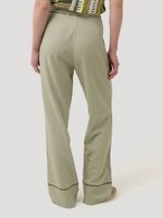 Pantalón Lino Orgánico Mujer Mekong Verde Rockford