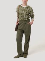 Pantalón Lino Orgánico Mujer Danubio Verde Rockford